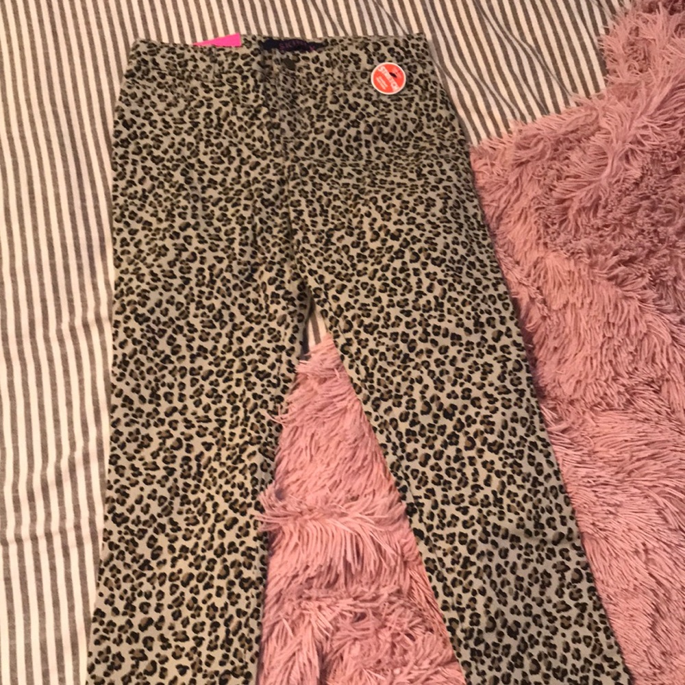 French Toast Skinny Cheetah Print Jeans